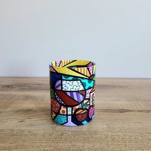 Romero Britto glass.